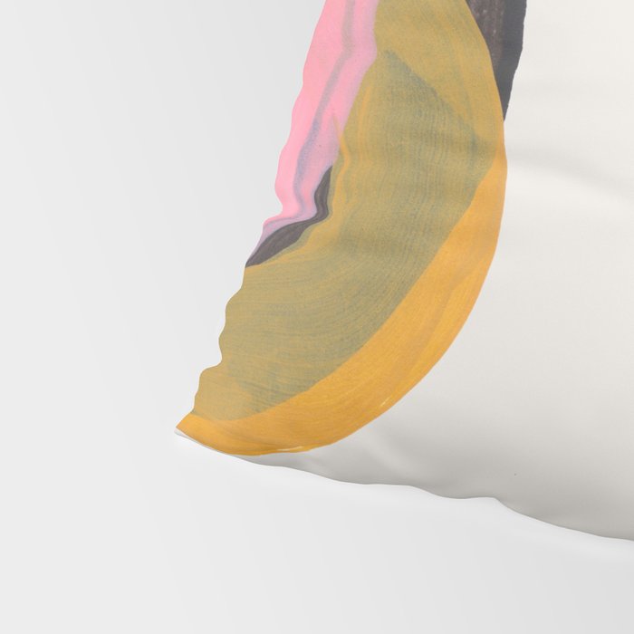 Hills Mid Century Modern Minimalist Fun Colorful Abstract Shapes Pink Yellow Black by Ejaaz Haniff Pillow Sham Gallery Image 4