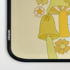mushy waves mushroom retro surf art by surfy birdy Laptop Sleeve Gallery Image 3
