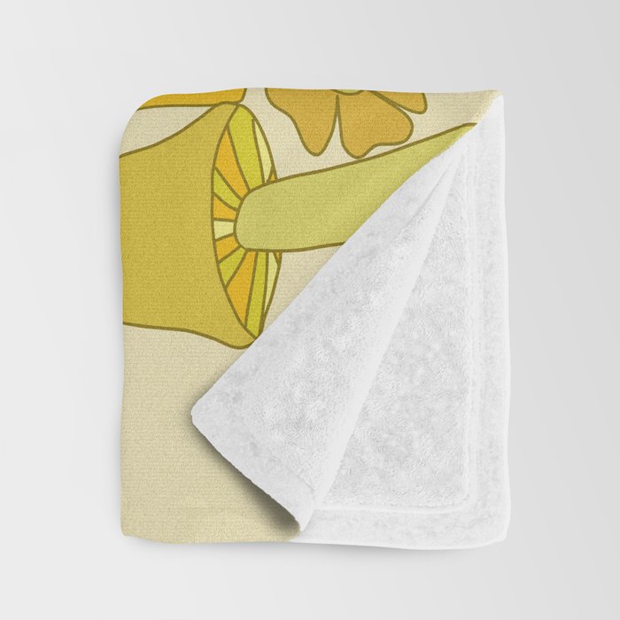mushy waves mushroom retro surf art by surfy birdy Throw Blanket Gallery Image 3