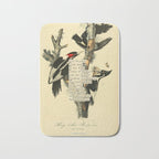 Bird Divinations: Ivory-Billed Woodpecker (about: almanacofbirds.org) Bath Mat Gallery Image 1