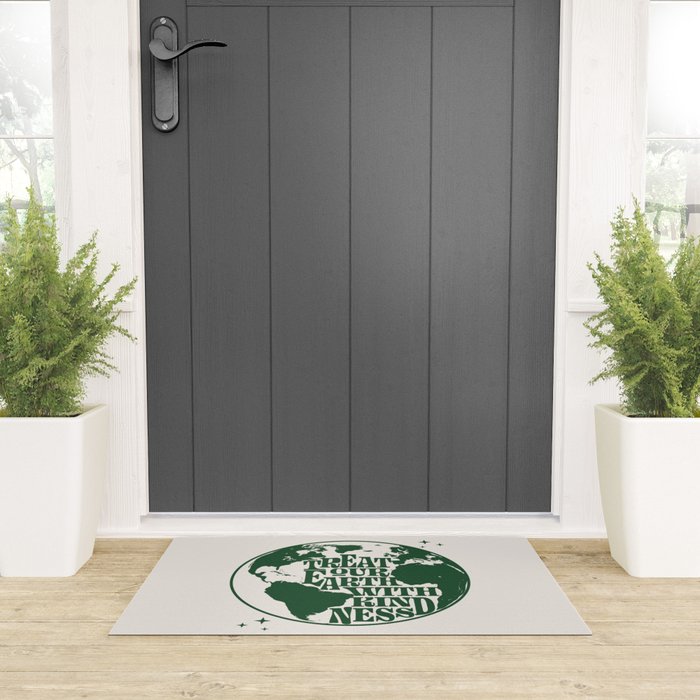 Treat our Earth with Kindness Welcome Mat Gallery Image 3