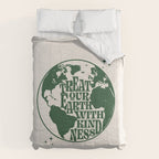 Treat our Earth with Kindness Comforter Gallery Image 6
