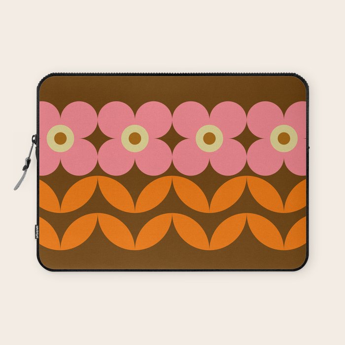 Retro Flower 10B Laptop Sleeve Gallery Image 1