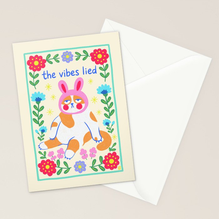The Vibes Lied Stationery Card Gallery Image 2