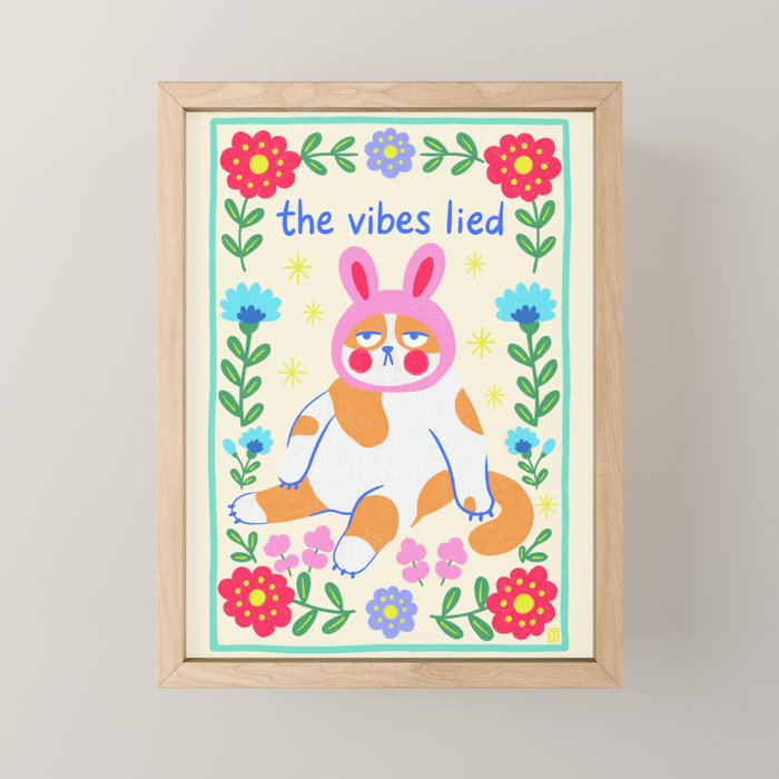 The Vibes Lied Mini Art Print Gallery Image 1