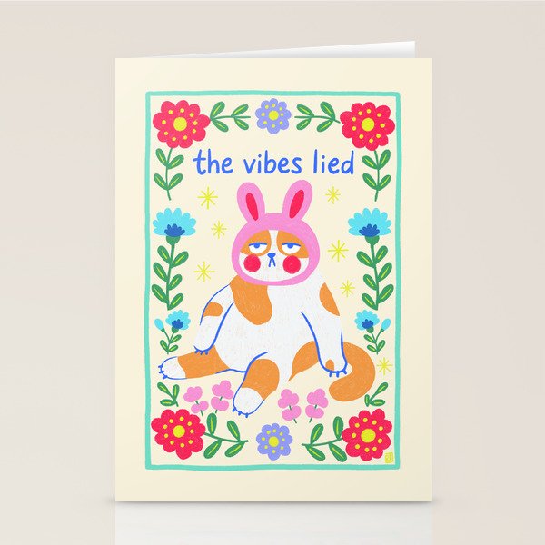 The Vibes Lied Stationery Card Gallery Image 1