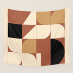 Modern geometric shapes 49 Wall Tapestry Gallery Image 4