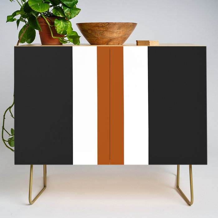 Accent (Black & Rust) Credenza Gallery Image 1