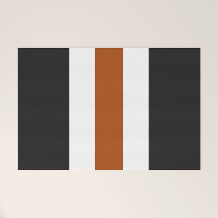 Accent (Black & Rust) Welcome Mat Gallery Image 1