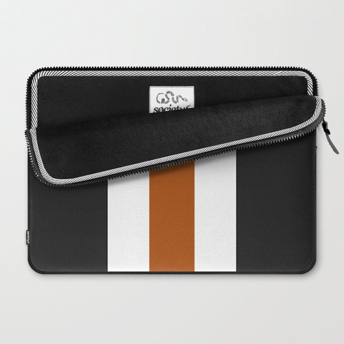 Accent (Black & Rust) Laptop Sleeve Gallery Image 2