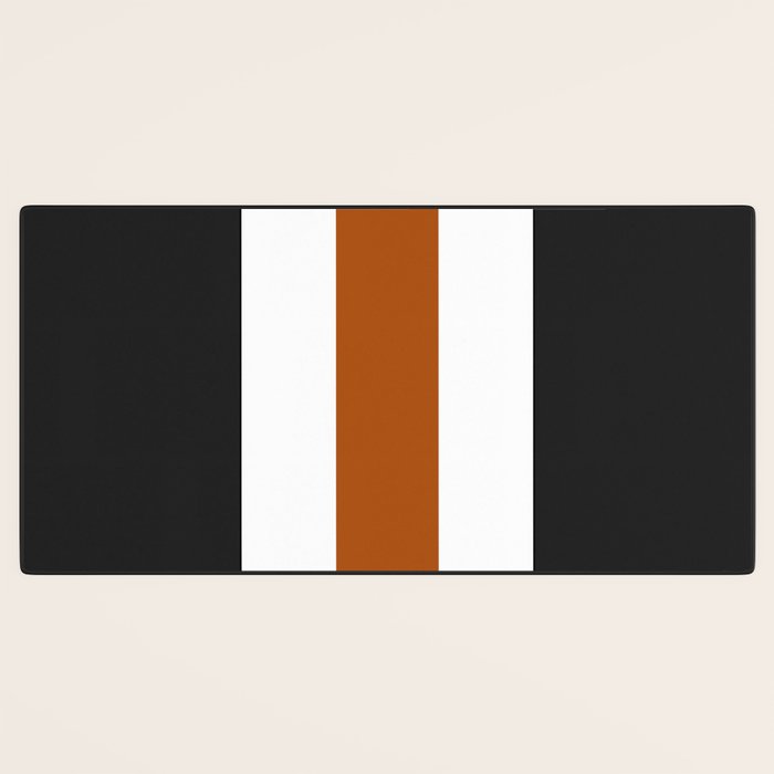Accent (Black & Rust) Desk Mat Gallery Image 3