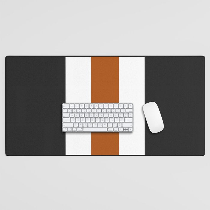 Accent (Black & Rust) Desk Mat Gallery Image 1