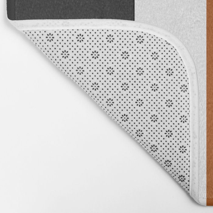 Accent (Black & Rust) Bath Mat Gallery Image 2