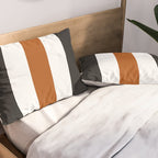 Accent (Black & Rust) Pillow Sham Gallery Image 2