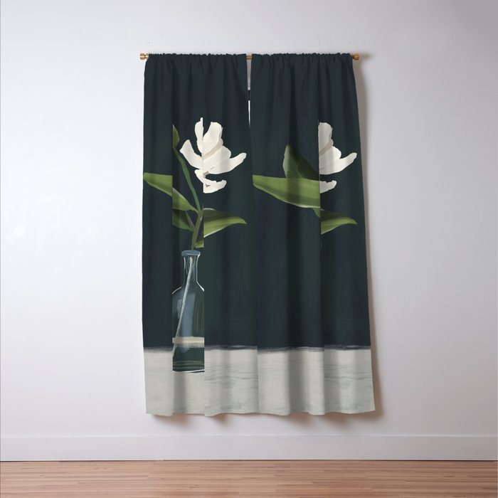 A flower in a vase Window Curtain Gallery Image 3