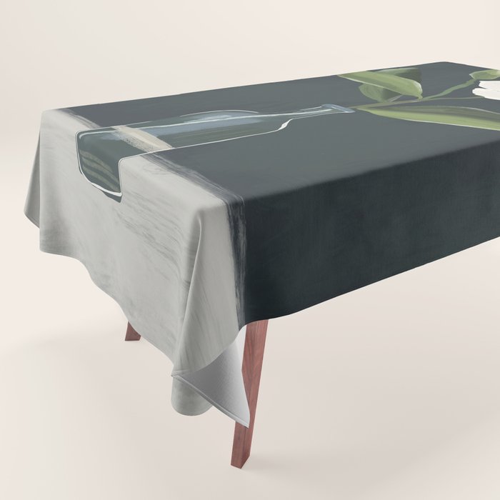 A flower in a vase Tablecloth Gallery Image 1