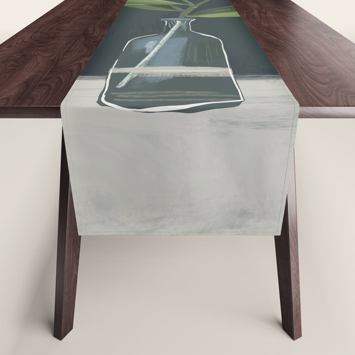 A flower in a vase Table Runner Gallery Image 1