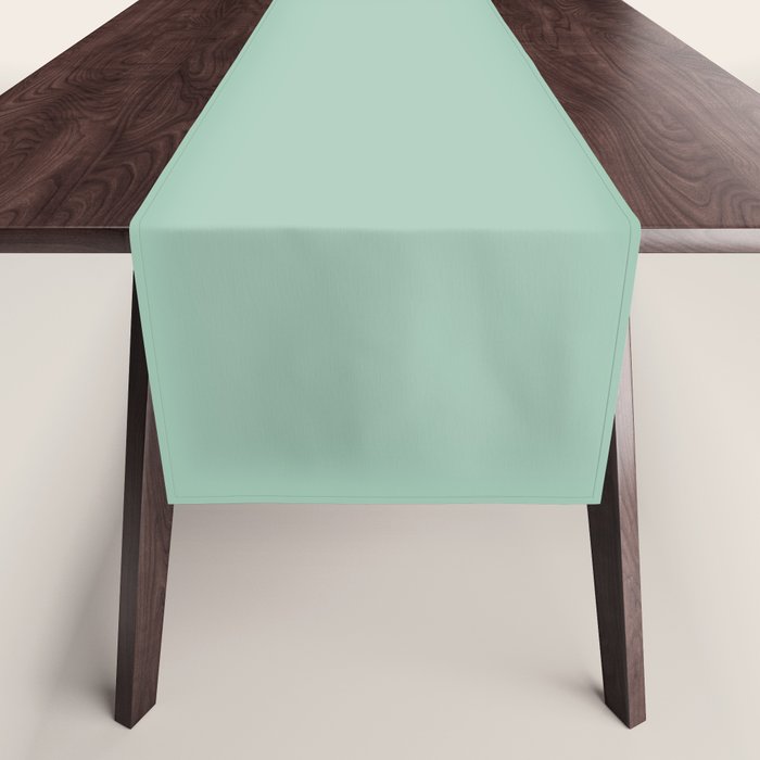 1950s Atomic Age Retro Starbursts in Aqua Mint and Black Table Runner Gallery Image 1