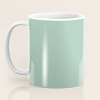 1950s Atomic Age Retro Starbursts in Aqua Mint and Black Coffee Mug Gallery Image 3