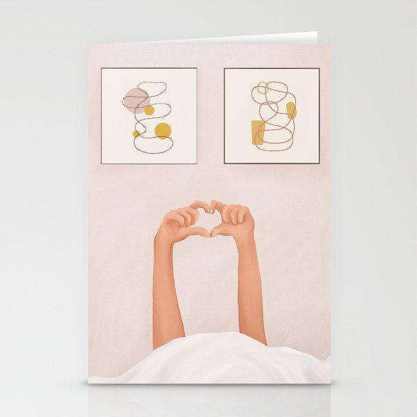 Hand Heart Stationery Card Gallery Image 2