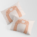 Hand Heart Pillow Sham Gallery Image 3