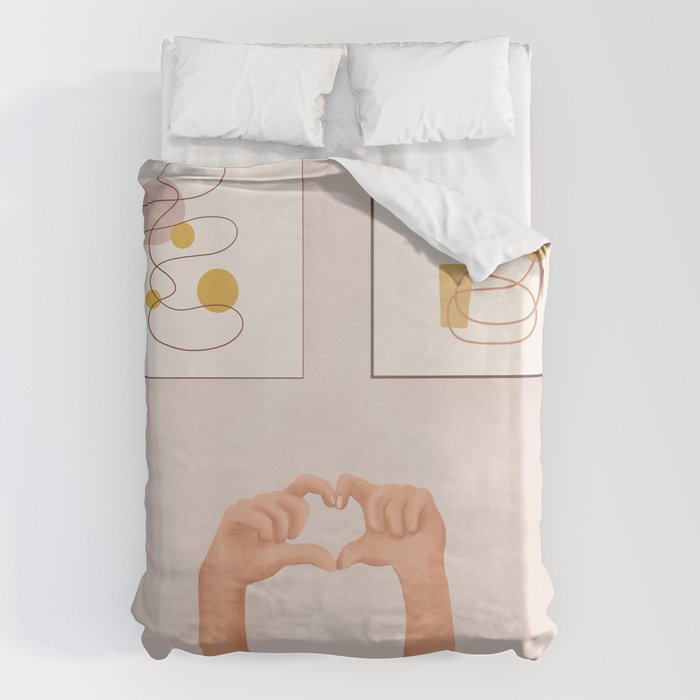 Hand Heart Duvet Cover Gallery Image 1