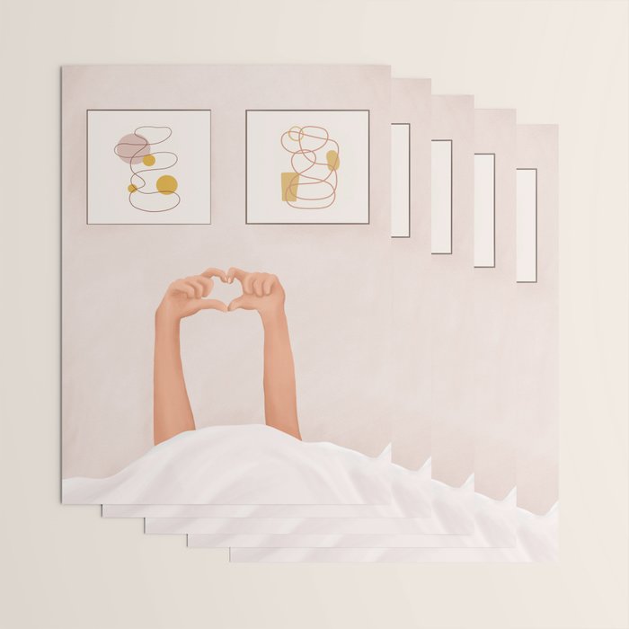 Hand Heart Wrapping Paper Gallery Image 3