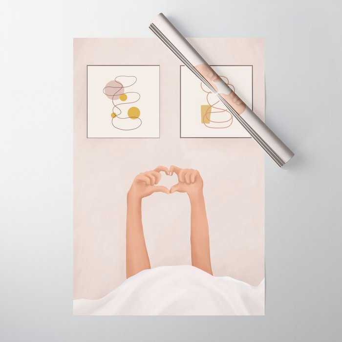 Hand Heart Wrapping Paper Gallery Image 1