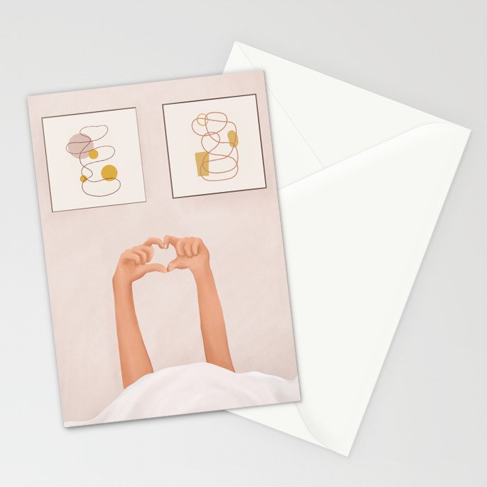 Hand Heart Stationery Card Gallery Image 2