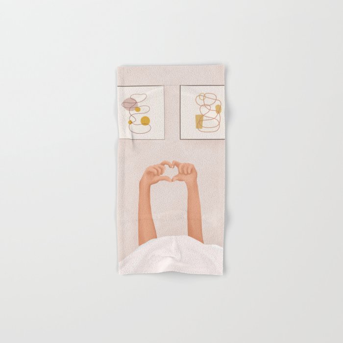 Hand Heart Bath Towel Gallery Image 1
