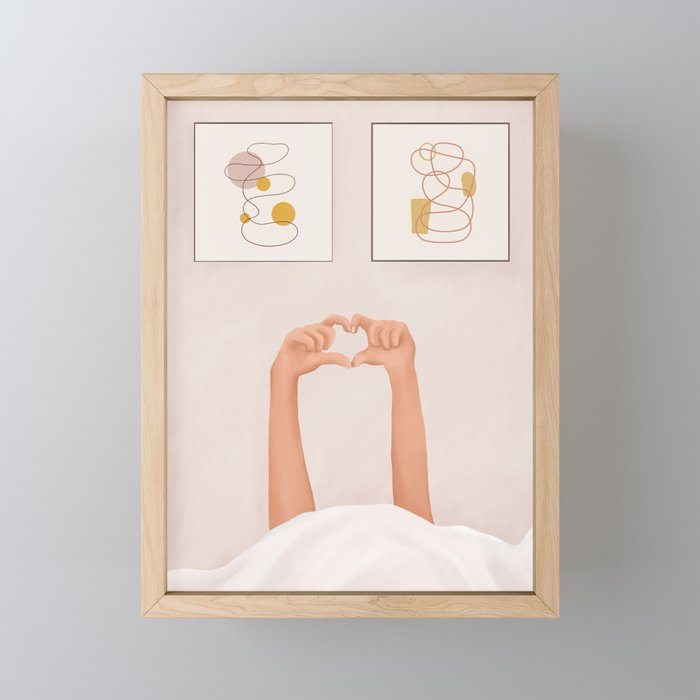 Hand Heart Mini Art Print Gallery Image 1