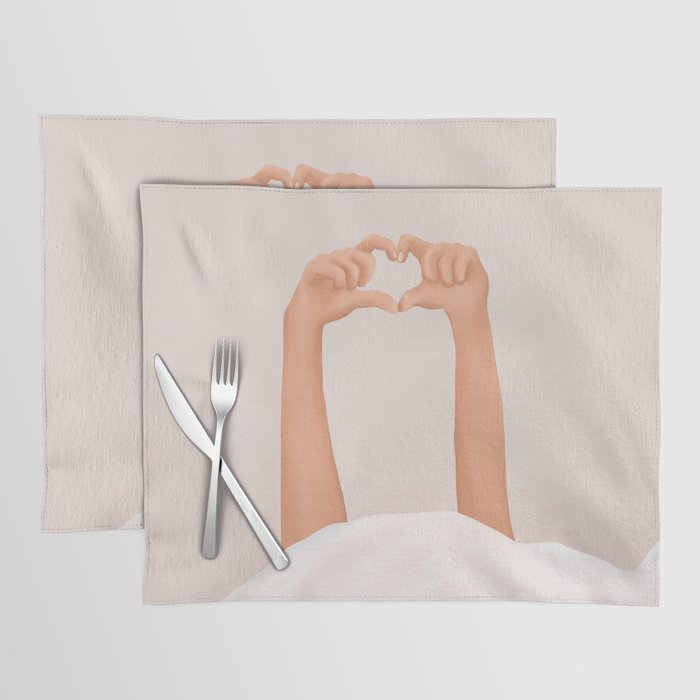 Hand Heart Placemat Gallery Image 1