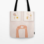 Hand Heart Tote Bag Gallery Image 1