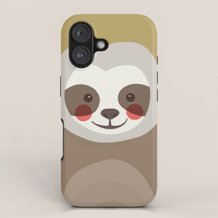 Sloth Animal Portrait iPhone Case Gallery Image 1