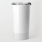 White and Pale Gray Minimalist Color Block Travel Mug Gallery Image 2