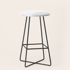 White and Pale Gray Minimalist Color Block Stool Gallery Image 1