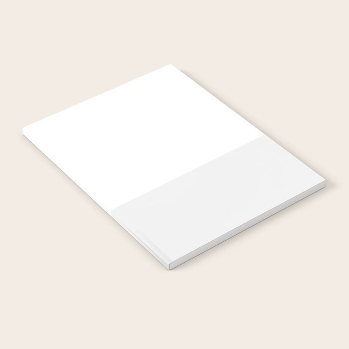 White and Pale Gray Minimalist Color Block Notebook Gallery Image 2