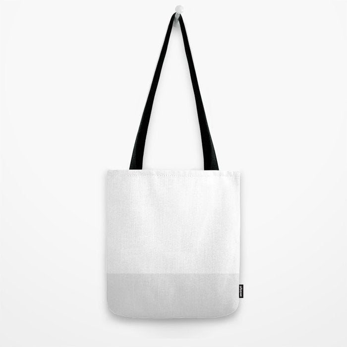 White and Pale Gray Minimalist Color Block Tote Bag Gallery Image 2