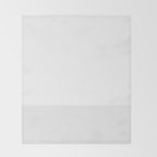 White and Pale Gray Minimalist Color Block Throw Blanket Gallery Image 2