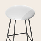 White and Pale Gray Minimalist Color Block Stool Gallery Image 2