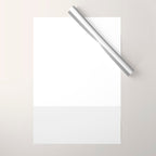 White and Pale Gray Minimalist Color Block Wrapping Paper Gallery Image 1