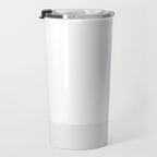White and Pale Gray Minimalist Color Block Travel Mug Gallery Image 3