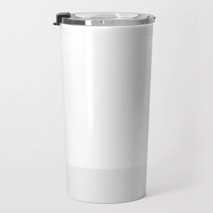 White and Pale Gray Minimalist Color Block Travel Mug Gallery Image 3