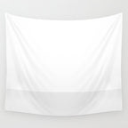 White and Pale Gray Minimalist Color Block Wall Tapestry Gallery Image 4
