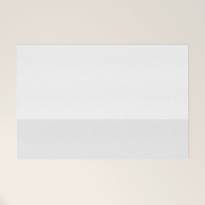 White and Pale Gray Minimalist Color Block Welcome Mat Gallery Image 1