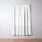 White and Pale Gray Minimalist Color Block Window Curtain Gallery Image 3