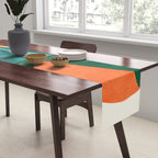 Nature Stack Teal and Orange Abstract Sunset Table Runner Gallery Image 2