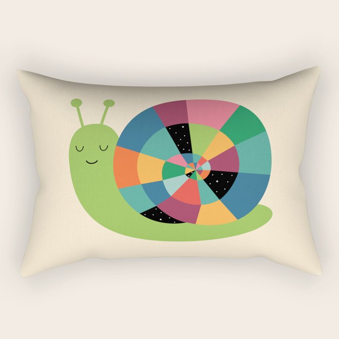 Snail Time Rectangular Pillow Gallery Image 1