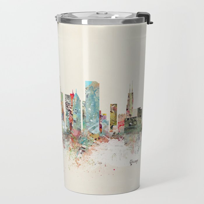 chicago skyline Travel Mug Gallery Image 2