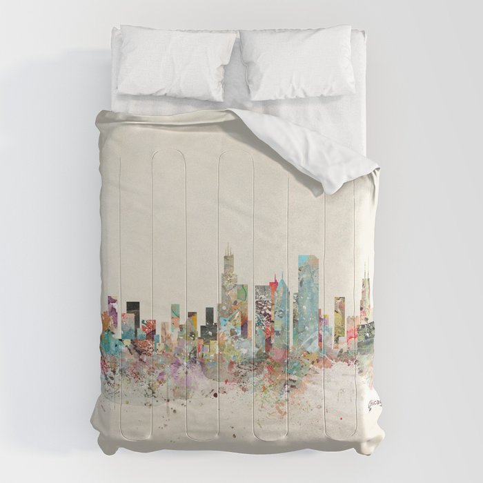 chicago skyline Comforter Gallery Image 6